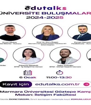 EduTalks Etkinliği 6 Ocak’ta Marmara Üniversitesi’nde!