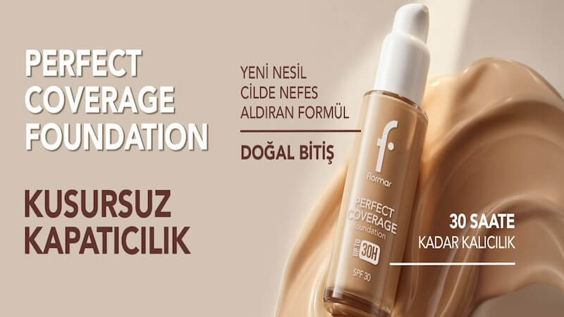 Kusursuz Ten Makyajının Sırrı Yenilendi: Perfect Coverage Foundation Yenilenen Formülüyle 30 Saate Kadar Kalıcı!